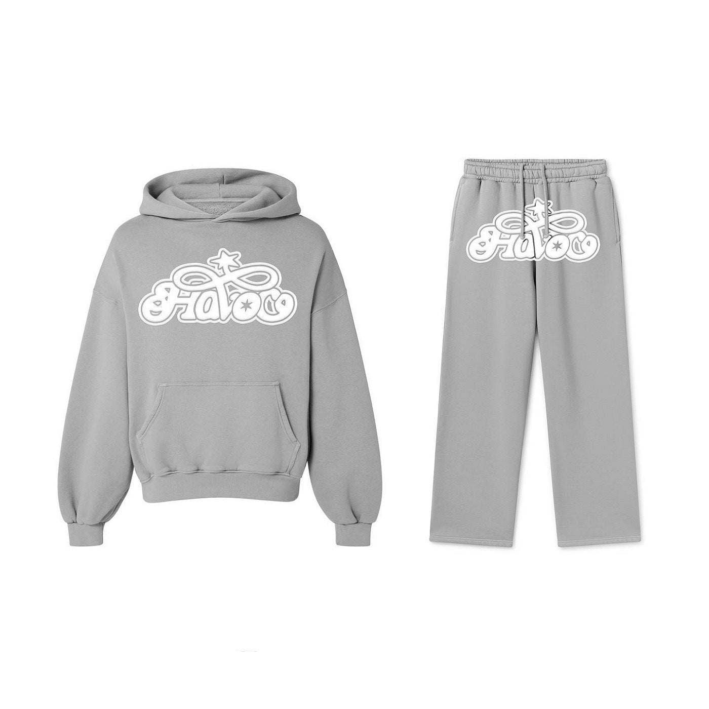 Man Solid Color Letter Print Hoodie