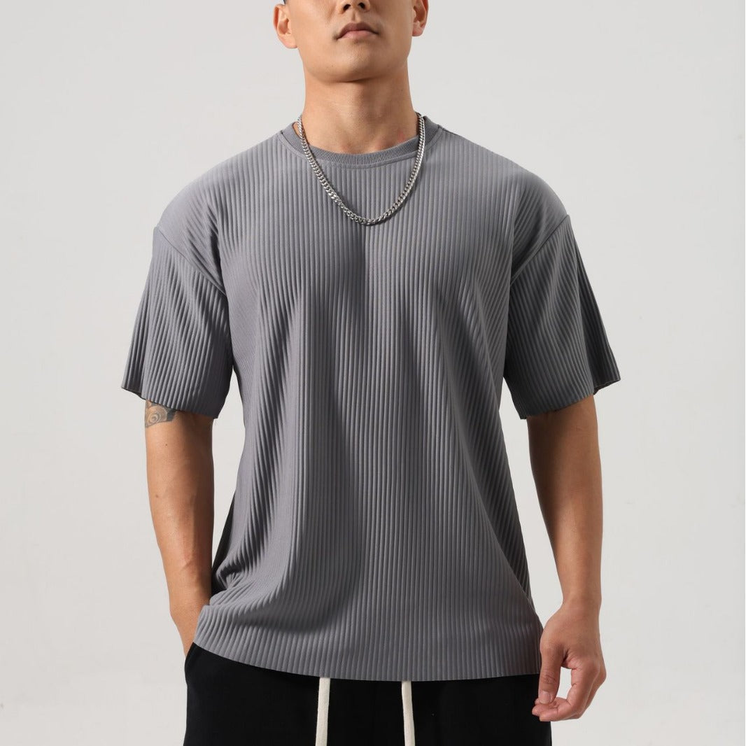 Men's Loose Striped T-Shirt