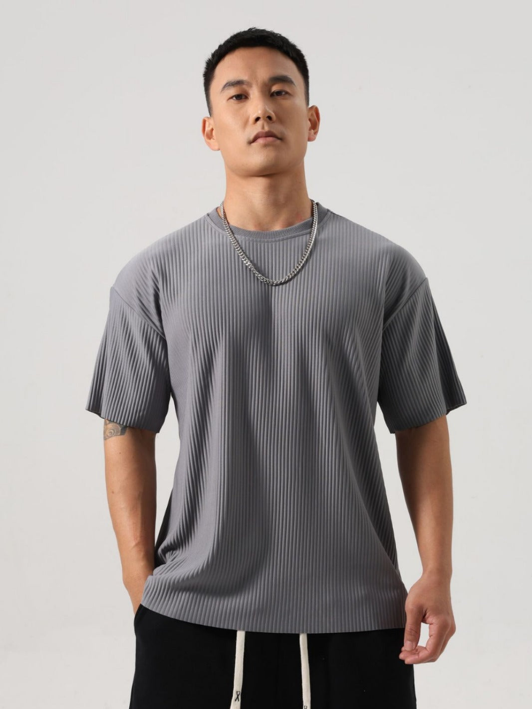 Men's Loose Striped T-Shirt